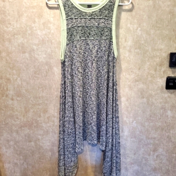 Free People Tops - Free People Sheer Knit Tunic Tanktop